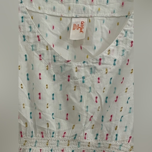 🎈🎈🎈Cat & Jack Swim Cover Multi-Color Girls Short Sleeve Size 7/8 - Picture 2 of 5